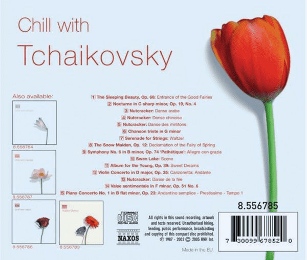 Pyotr Ilyich Tchaikovsky : Chill With Tchaikovsky (CD, Comp)