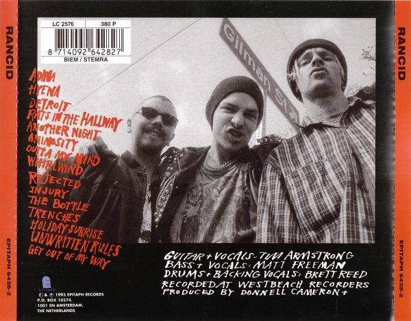 Rancid : Rancid (CD, Album, RE, RP, Son)