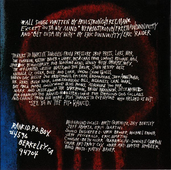 Rancid : Rancid (CD, Album, RE, RP, Son)