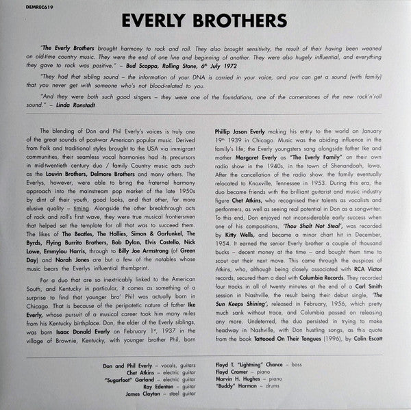 Everly Brothers : The Everly Brothers (LP, Album, Whi)