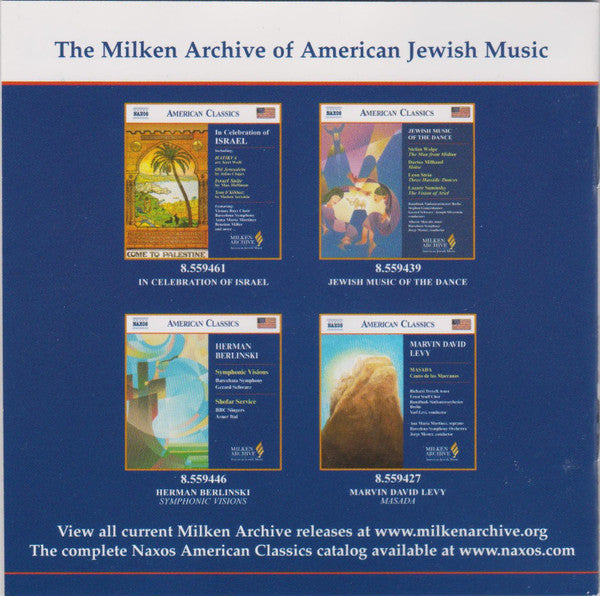 Paul Ben-Haim, Marc Lavry, Yehezkel Braun : Sacred Services From Israel (CD, Album)
