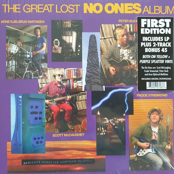 The No Ones : The Great Lost No Ones Album (LP, Album, Yel + 7", Pur)