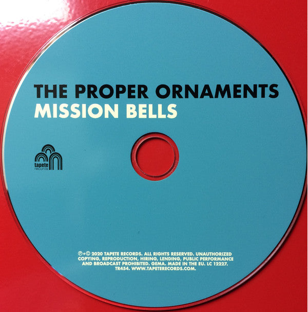 The Proper Ornaments : Mission Bells (CD, Album, dig)