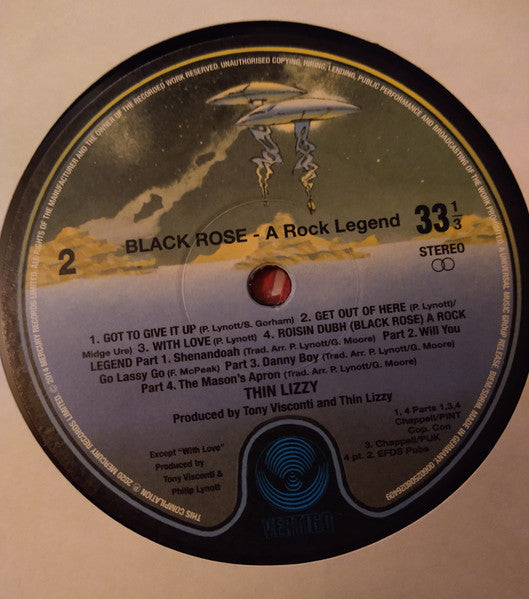 Thin Lizzy : Black Rose (LP, Album, RE)