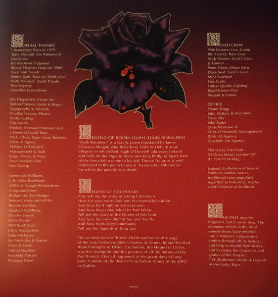 Thin Lizzy : Black Rose (LP, Album, RE)