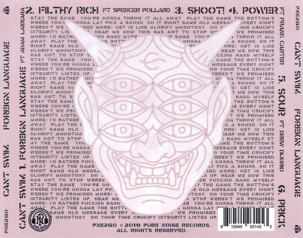 Can't Swim : Foreign Language (CD, EP)