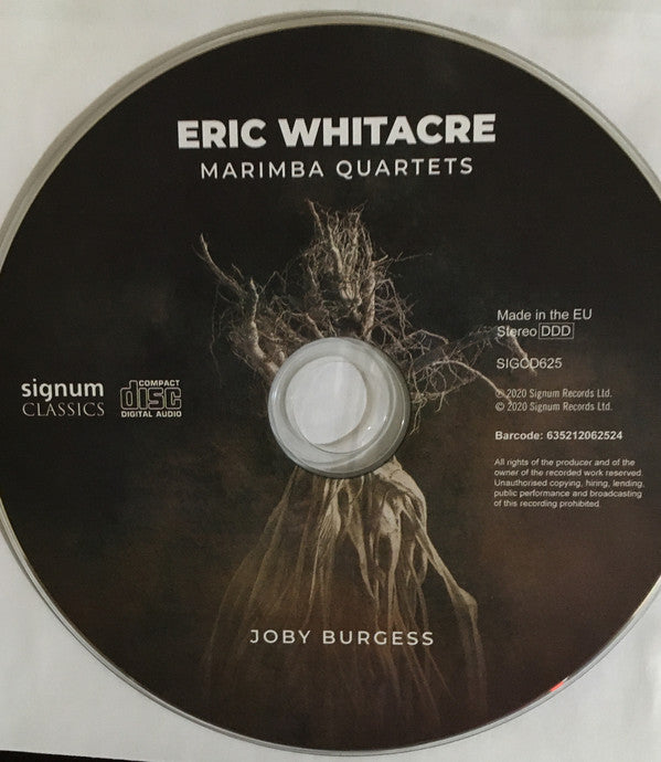 Eric Whitacre, Joby Burgess : Marimba Quartets (CD, Album)