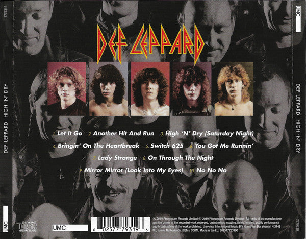 Def Leppard : High 'n' Dry (CD, Album, RM)