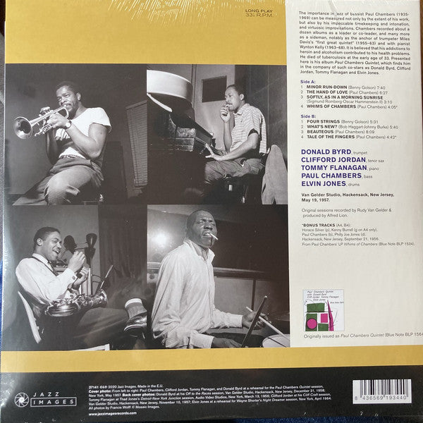 Paul Chambers Quintet With Donald Byrd, Clifford Jordan, Tommy Flanagan, Elvin Jones : Paul Chambers Quintet (LP, Album, Dlx, Ltd, RE, 180)