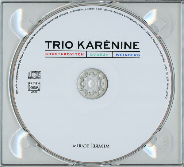 Trio Karénine : Chostakovitch, Dvořák, Weinberg (CD)