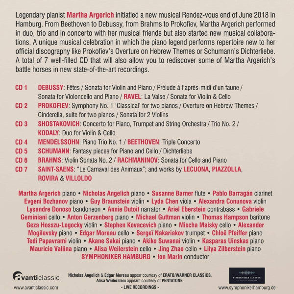 Martha Argerich, Hamburger Symphoniker, Ion Marin : Rendez-vous with Martha Argerich (7xCD, Album + Box)