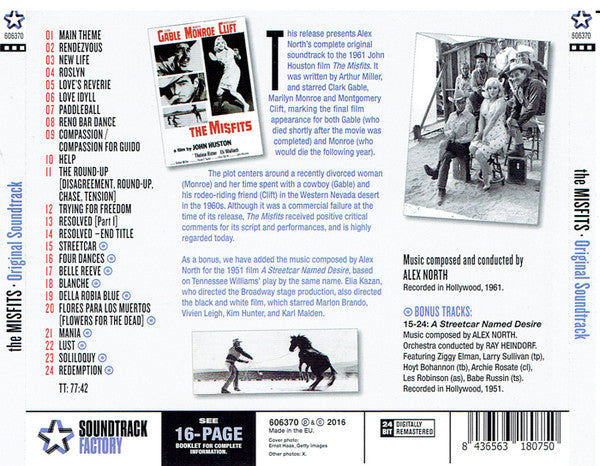 Alex North : The Misfits (CD, Comp)