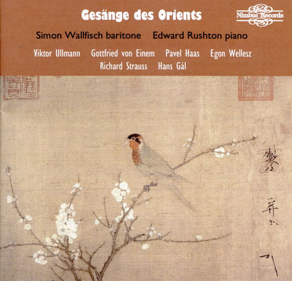 Simon Wallfisch, Edward Rushton : Gesänge Des Orients (CD, Album)