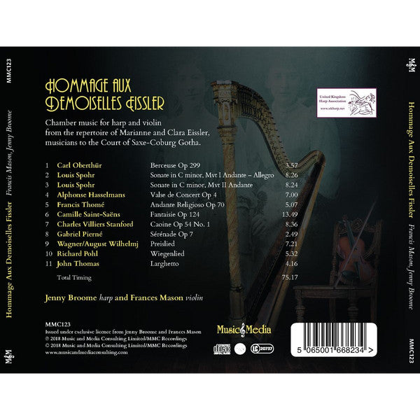 Jenny Broome, Frances Mason : Hommage Aux Demoiselles Eissler (CD, Album)