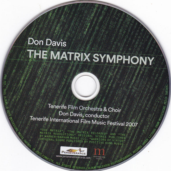 Don Davis (4) : The Matrix Symphony (CD, Album)