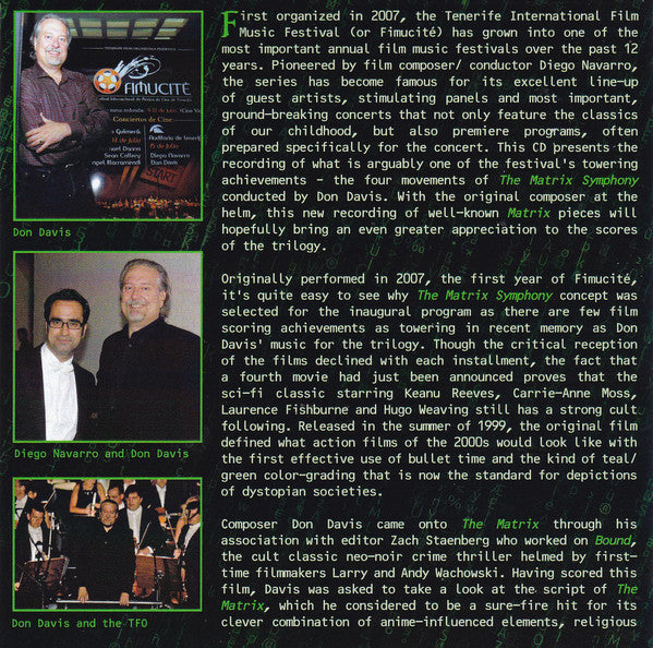Don Davis (4) : The Matrix Symphony (CD, Album)
