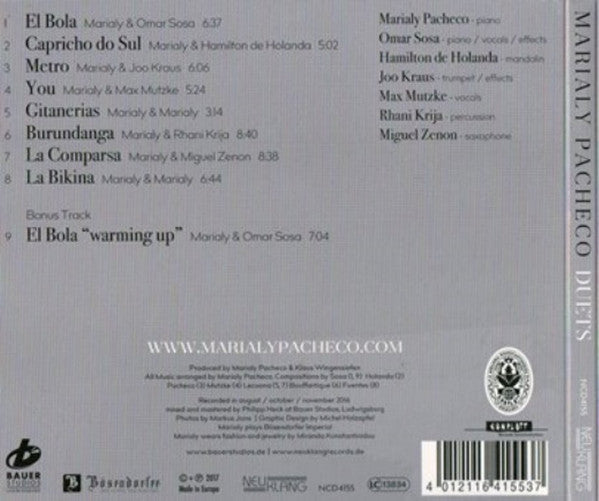 Marialy Pacheco : Duets (CD, Album, Dig)