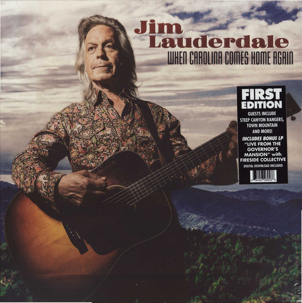 Jim Lauderdale : When Carolina Comes Home Again  (LP, Album, Fir + 7", Bon)