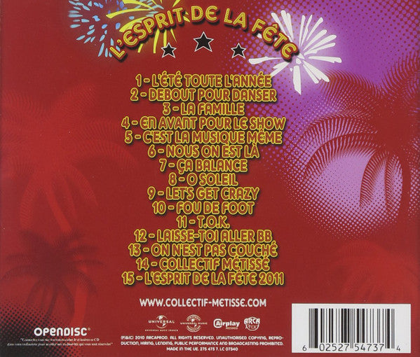 Collectif Métissé : L'esprit De La Fête (CD, Album)