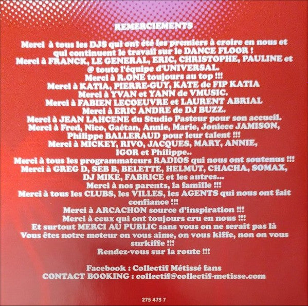 Collectif Métissé : L'esprit De La Fête (CD, Album)