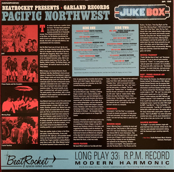 Various : Garland Records: Pacific Northwest Juke Box (LP, Album, Comp, Mono, Whi)
