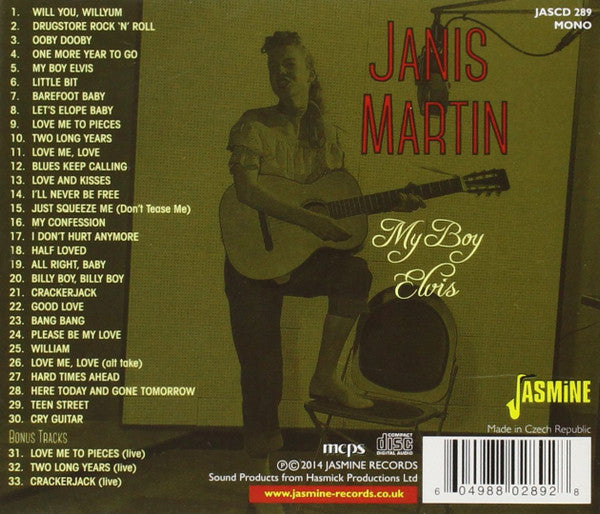 Janis Martin (2) : My Boy Elvis (CD, Comp, Mono)