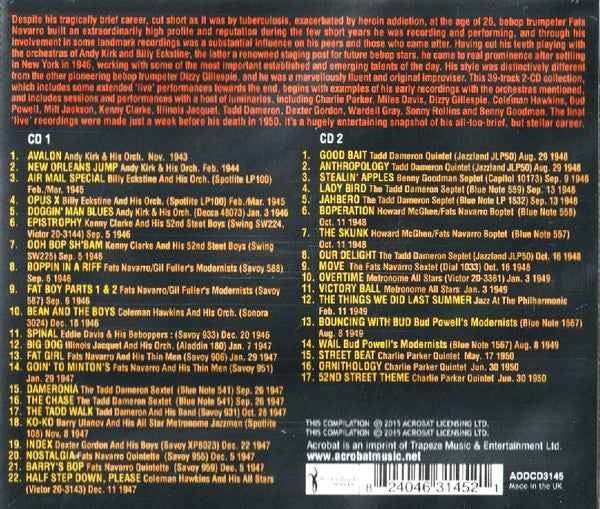 Fats Navarro : The Fats Navarro Collection 1943-50 (2xCDr, Comp)