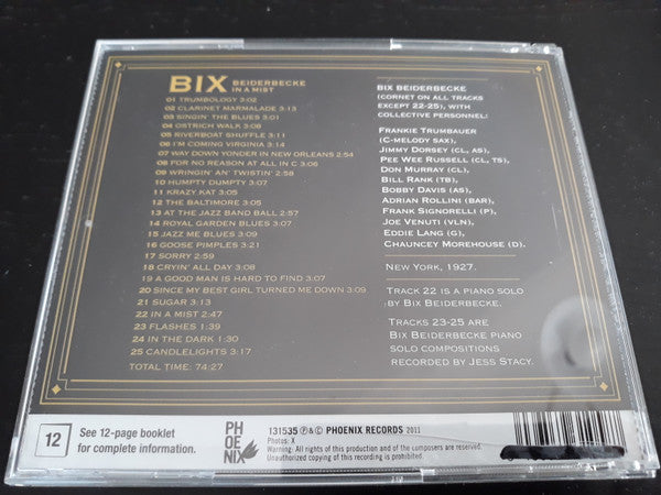 Bix Beiderbecke : In A Mist (CD, Comp)