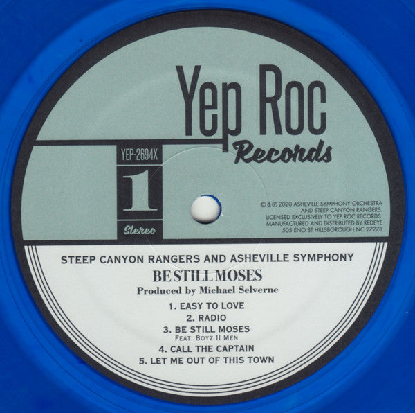 Steep Canyon Rangers And Asheville Symphony Orchestra : Be Still Moses (LP, Album, Ltd, Blu)