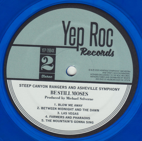 Steep Canyon Rangers And Asheville Symphony Orchestra : Be Still Moses (LP, Album, Ltd, Blu)