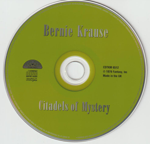 Bernie Krause : Citadels Of Mystery (CD, RE)