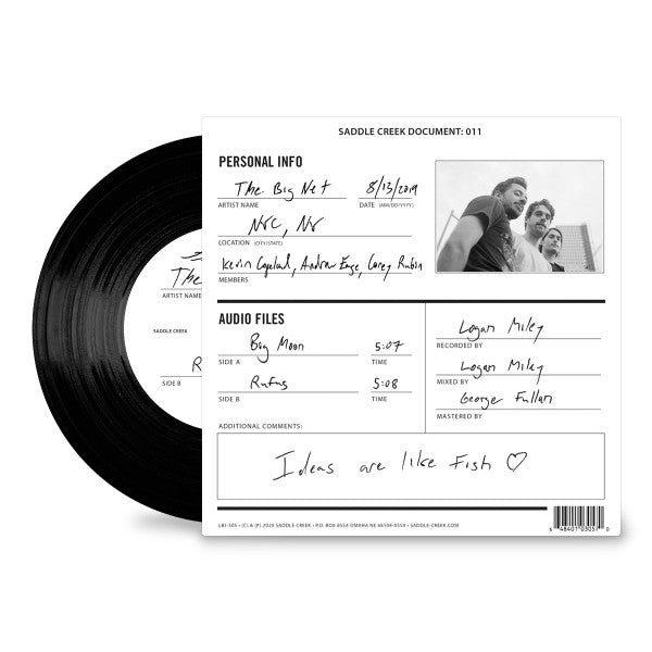 The Big Net : Big Moon b/w Rufus (7", Single, Ltd)
