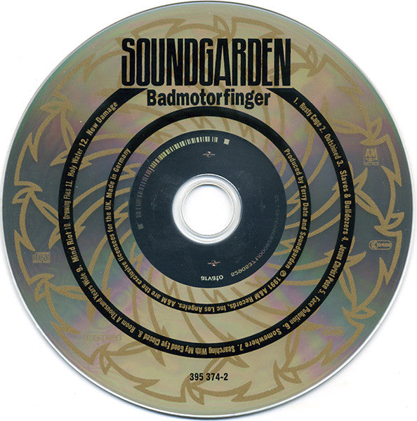 Soundgarden : Badmotorfinger (CD, Album, RE, Arv)