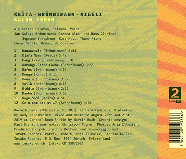 Aly Keita, Jan Galega Brönnimann, Lucas Niggli : Kalan Teban (CD, Album)