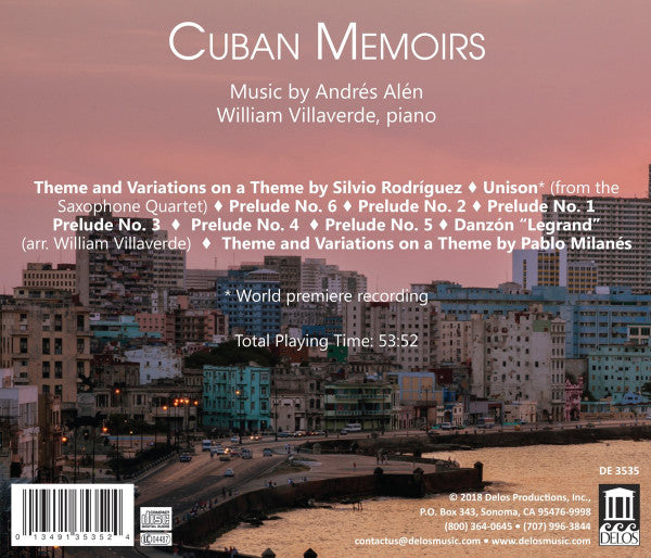 William Villaverde : Cuban Memoirs (CD, Album)