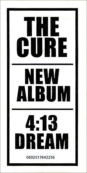 The Cure : 4:13 Dream (CD, Album, Sup)
