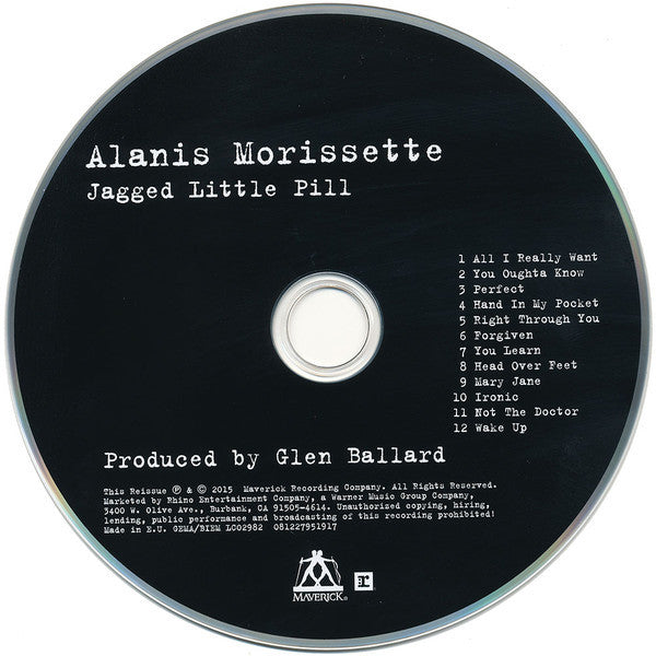 Alanis Morissette : Jagged Little Pill (CD, Album, RE)