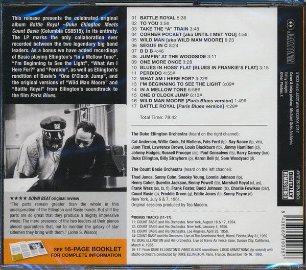 Duke Ellington, Count Basie : Duke Ellington meets Count Basie Battle Royal (CD, Album, RE)