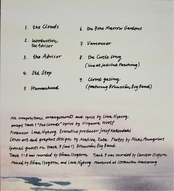 Lina Nyberg Tentet : The Clouds (CD, Album)