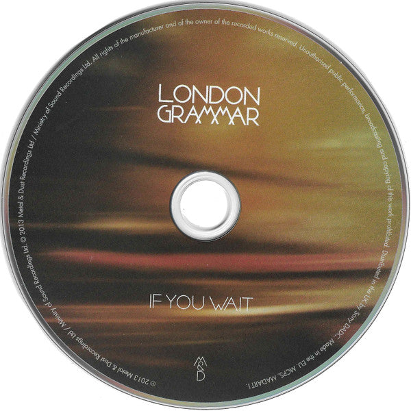 London Grammar : If You Wait (CD, Album, RE, Dig)