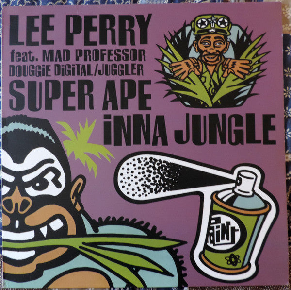 Lee Perry Feat. Mad Professor / Douggie Digital / Juggler : Super Ape Inna Jungle (LP, Album, RE)