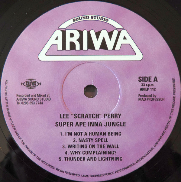 Lee Perry Feat. Mad Professor / Douggie Digital / Juggler : Super Ape Inna Jungle (LP, Album, RE)