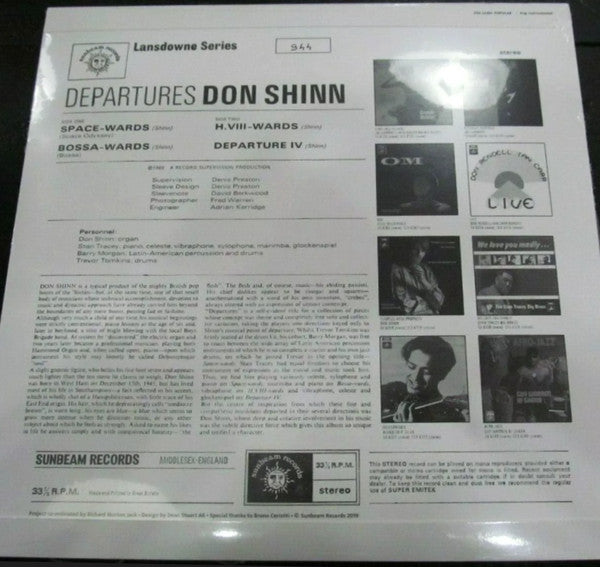Don Shinn : Departures (LP, Album, Ltd, Num, RE, RM + 7", EP)