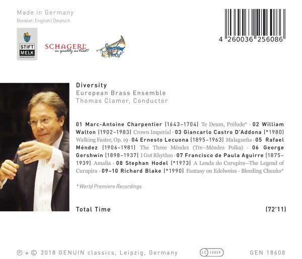 European Brass Ensemble, Thomas Clamor : Diversity (CD, Album)