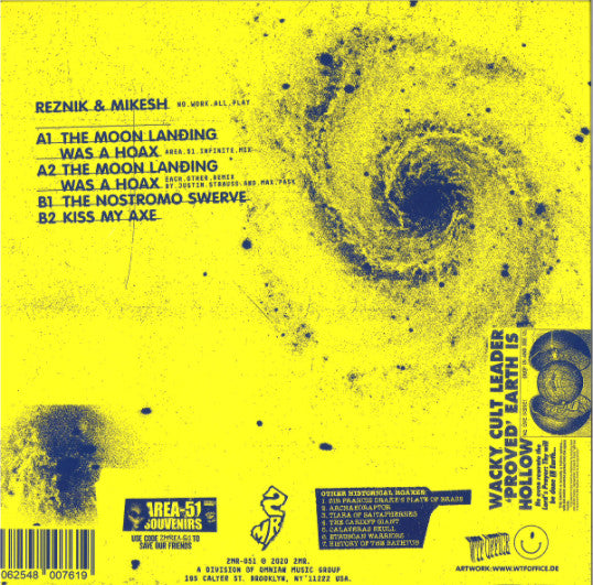 Reznik (3) & Good Guy Mikesh : The Moon Landing Was A Hoax (12", EP)