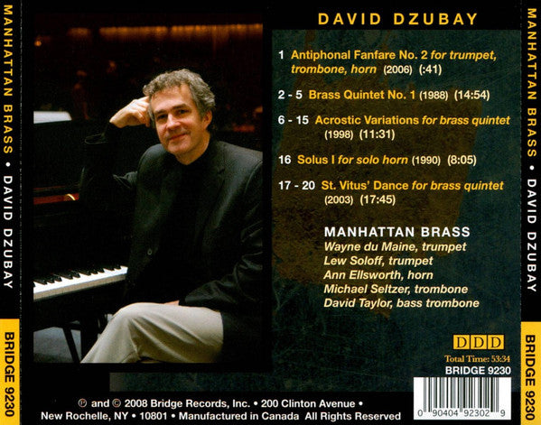 Manhattan Brass : David Dzubay (CD, Album)