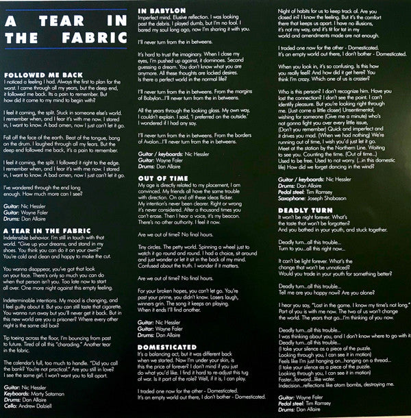 Devon Williams (2) : A Tear In The Fabric (LP, Album)