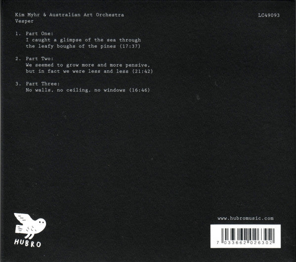 Kim Myhr & Australian Art Orchestra : Vesper (CD, Album)