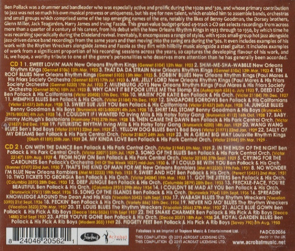 Ben Pollack, Various : The Ben Pollack Collection, 1923-50 (2xCDr, Comp)