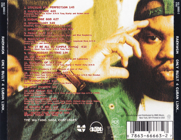 Chef Raekwon* : Only Built 4 Cuban Linx... (CD, Album, RE, Ter)